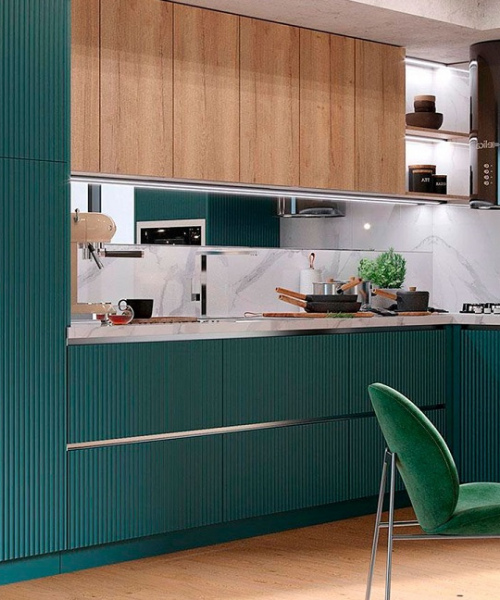 МДФ матовый. Кухня 001