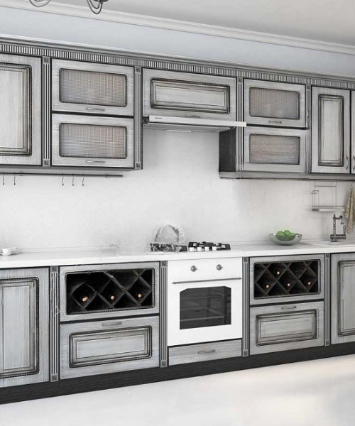 Кухня 031 Патина Серая