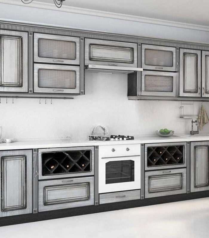 Кухня 032 Патина Серая