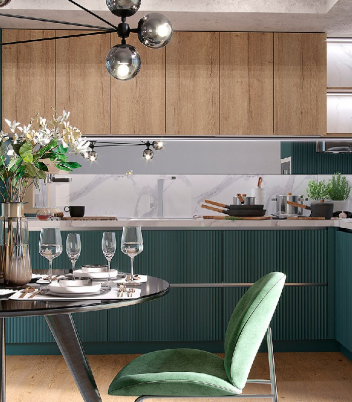 МДФ матовый. Кухня 001