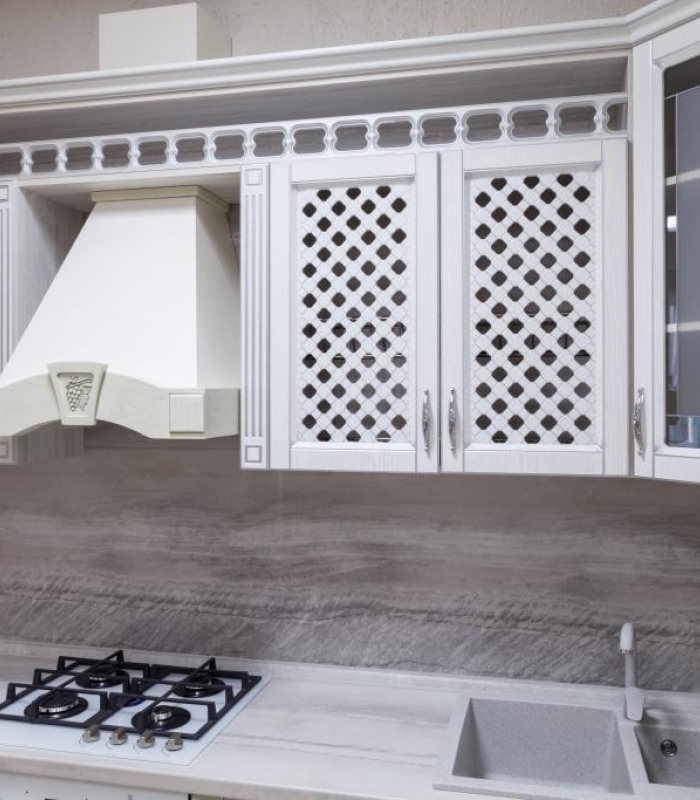 Кухня 023 Патина Серебро