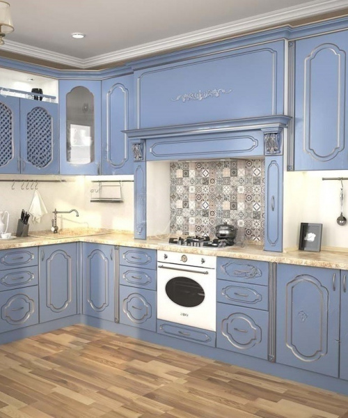 Кухня 032 Патина Серебро