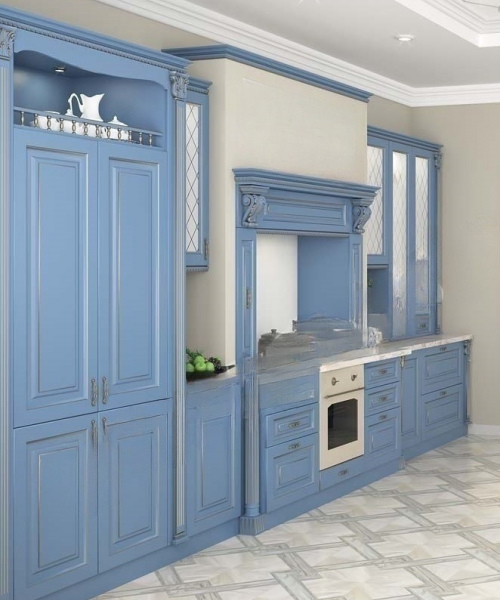 Кухня 029 Патина Серебро