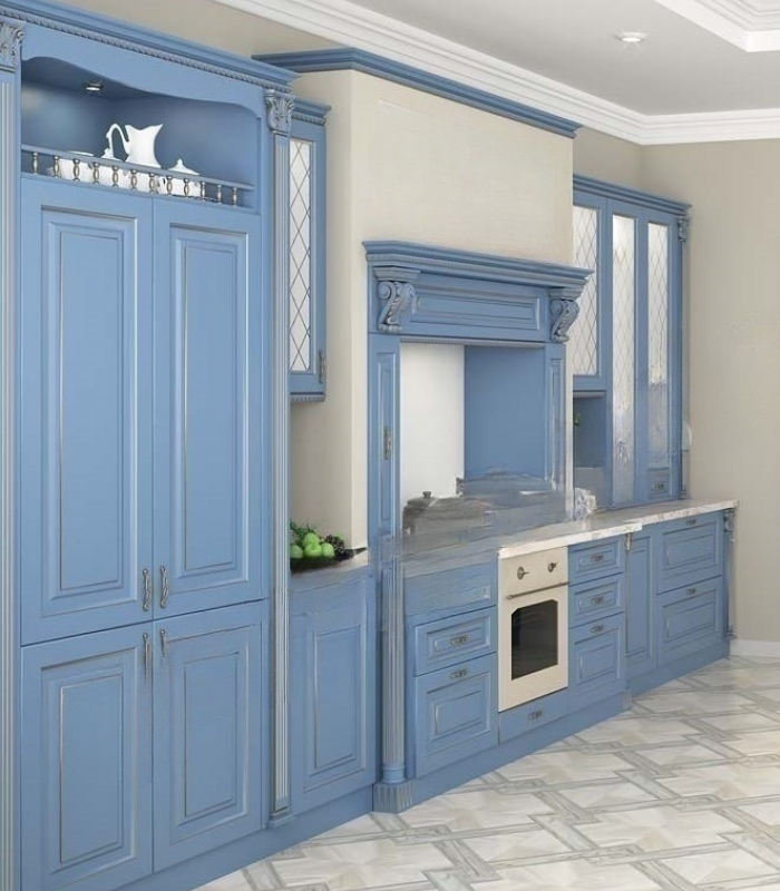 Кухня 029 Патина Серебро