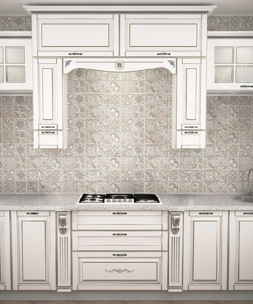 Кухня 025 Патина Серебро