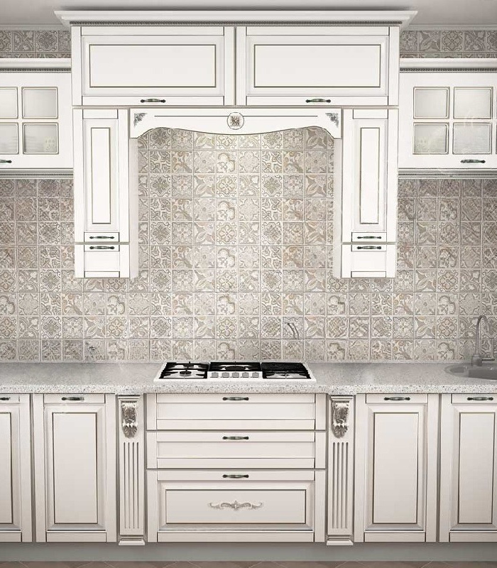 Кухня 025 Патина Серебро