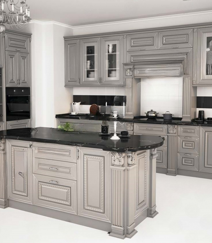 Кухня 028 Патина Серебро