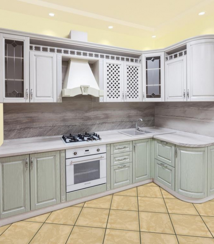 Кухня 023 Патина Серебро